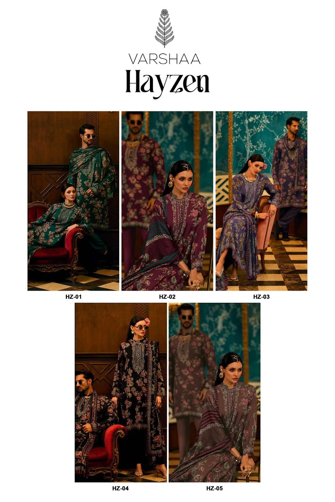 Hayzen Varshaa Viscose Muslin Pant Style Suits Supplier India