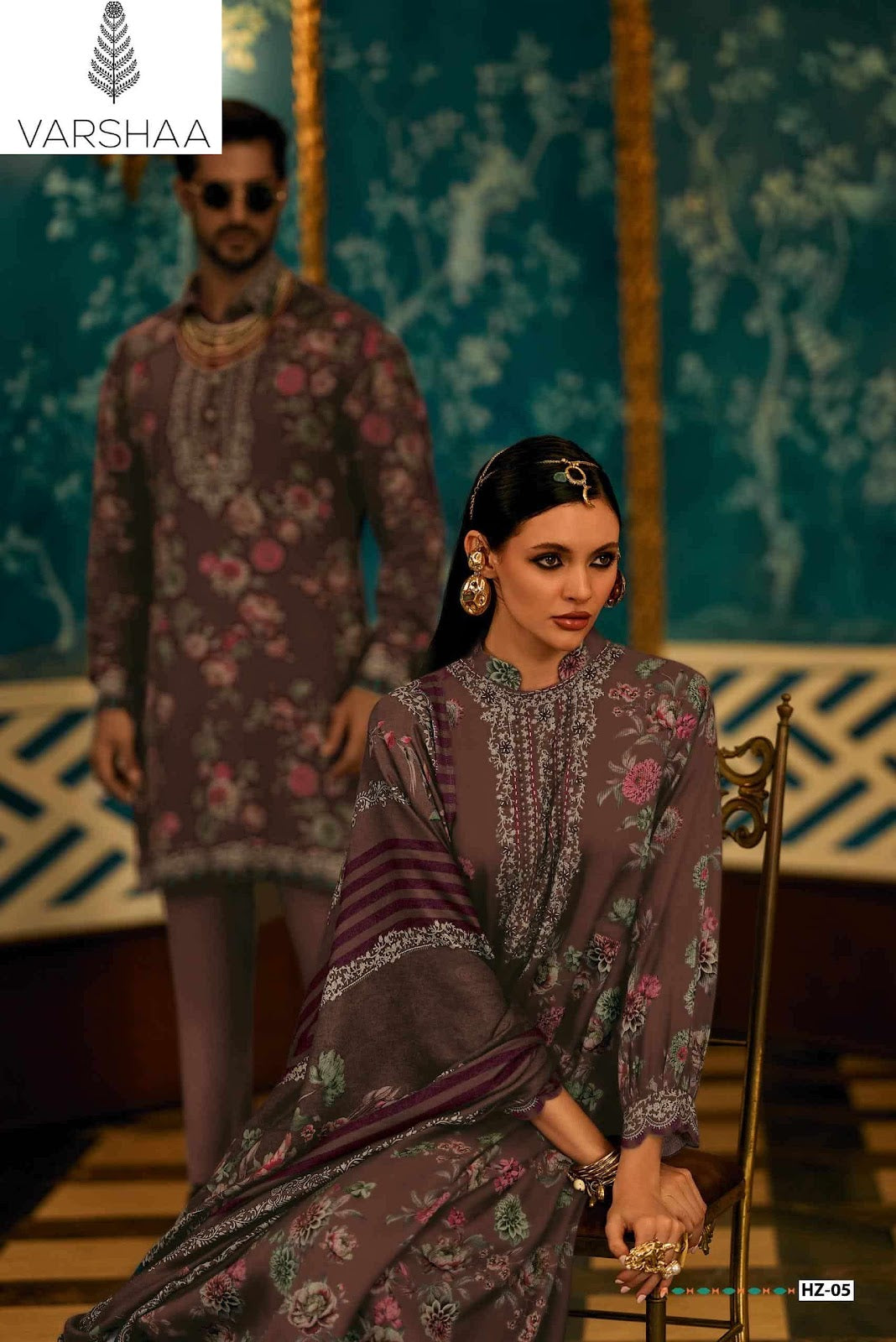 Hayzen Varshaa Viscose Muslin Pant Style Suits Supplier India