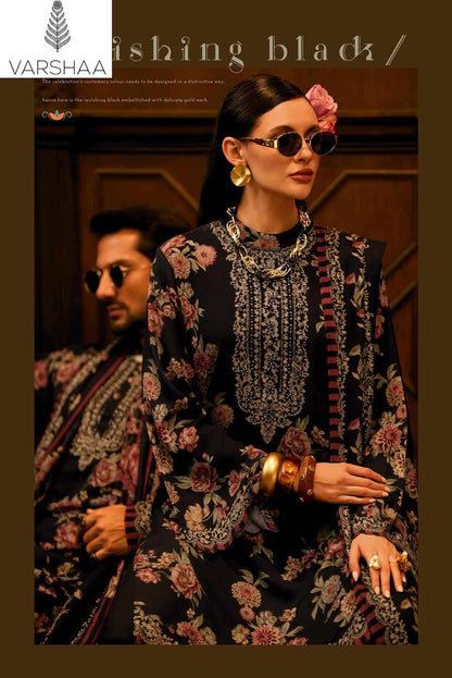 Hayzen Varshaa Viscose Muslin Pant Style Suits Supplier India
