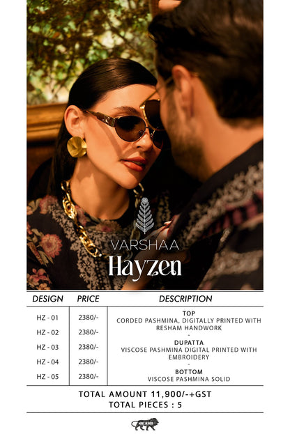 Hayzen Varshaa Resham Pashmina Suits Supplier Ahmedabad