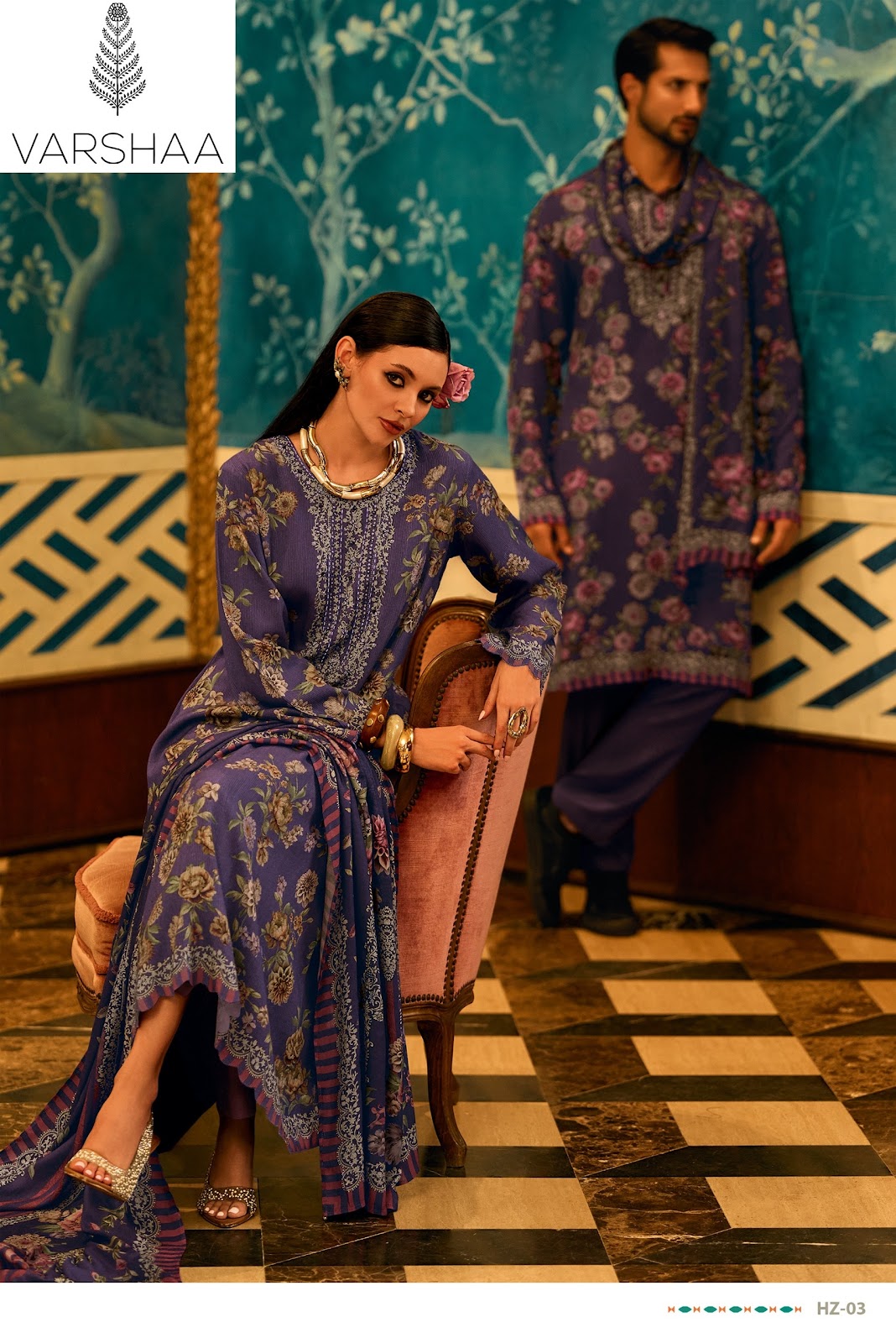 Hayzen Varshaa Resham Pashmina Suits Supplier Ahmedabad