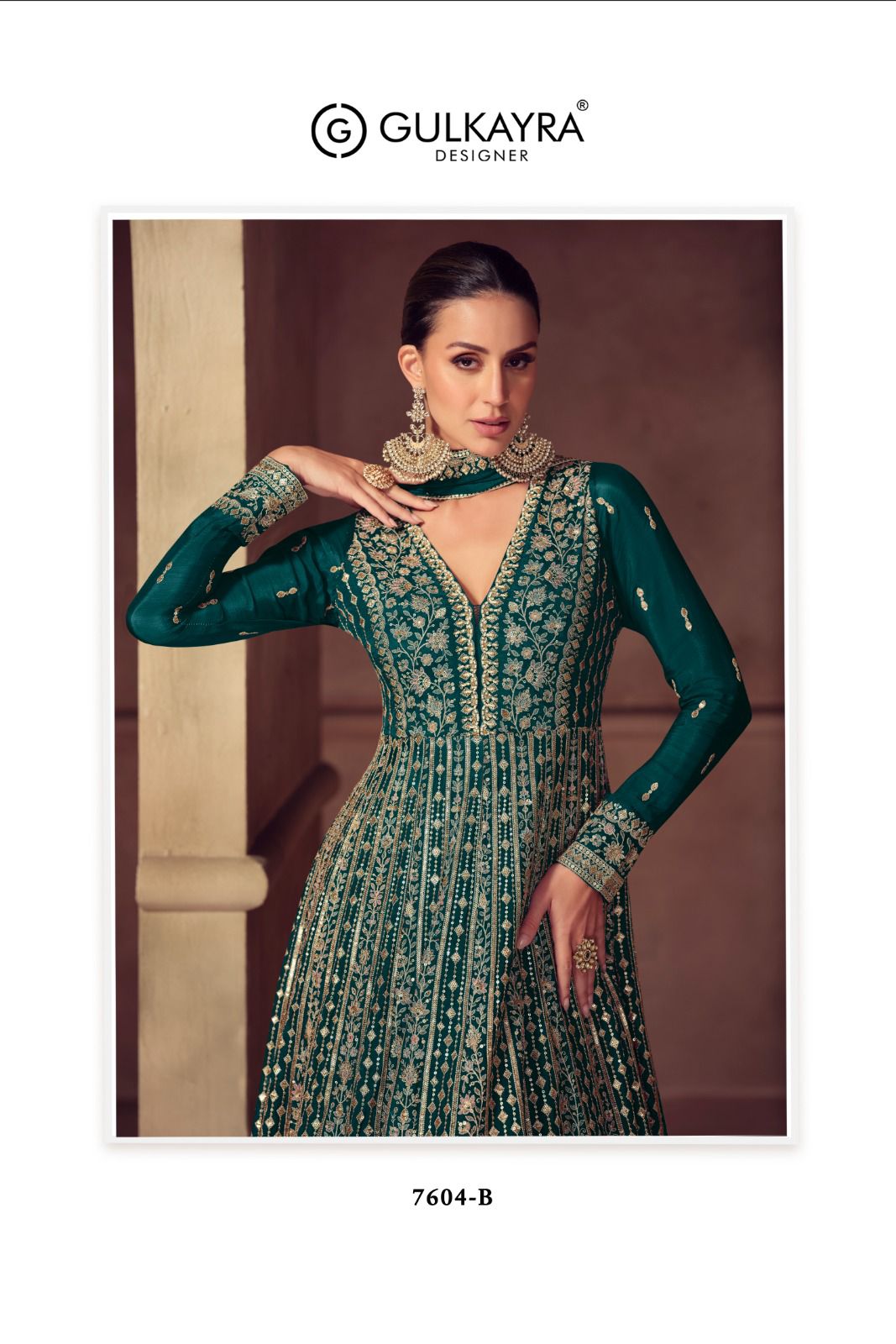 Hazael Gulkayra Designer Chinon Gown Dupatta Set Manufacturer