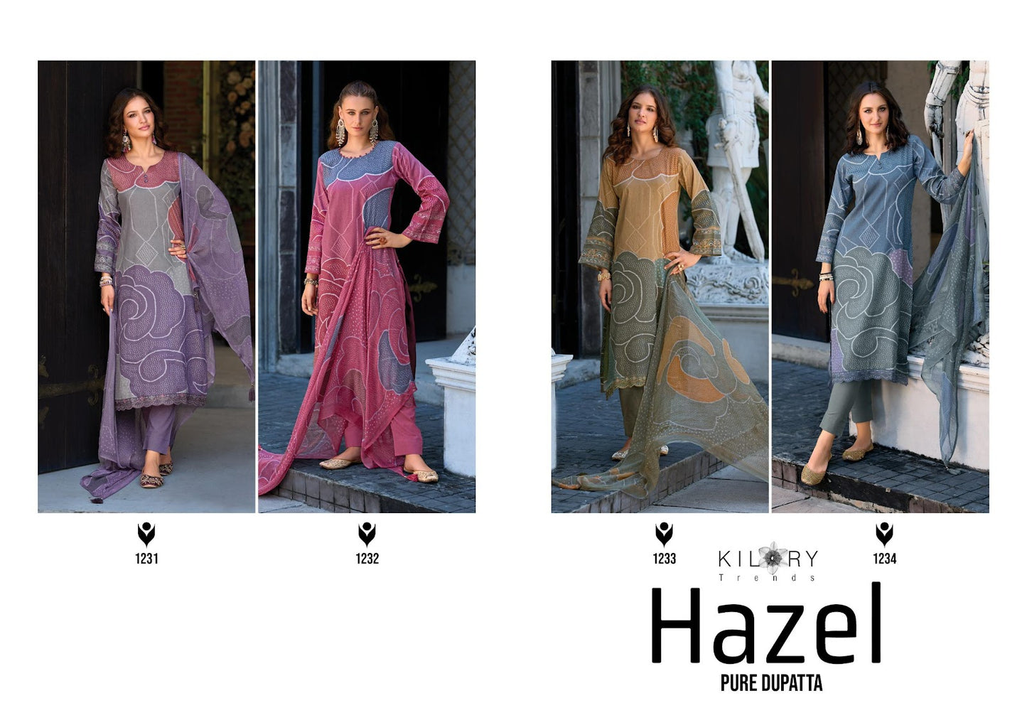 Hazel Kilory Jaam Cotton Pant Style Suits Wholesale Price