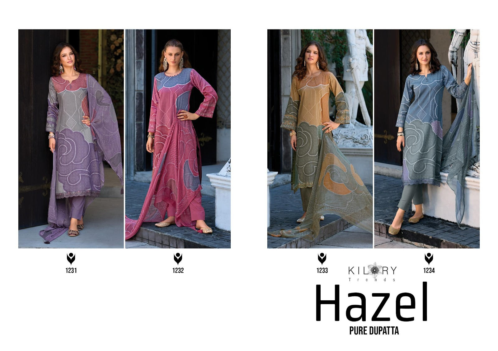 Hazel Kilory Jaam Cotton Pant Style Suits Wholesale Price