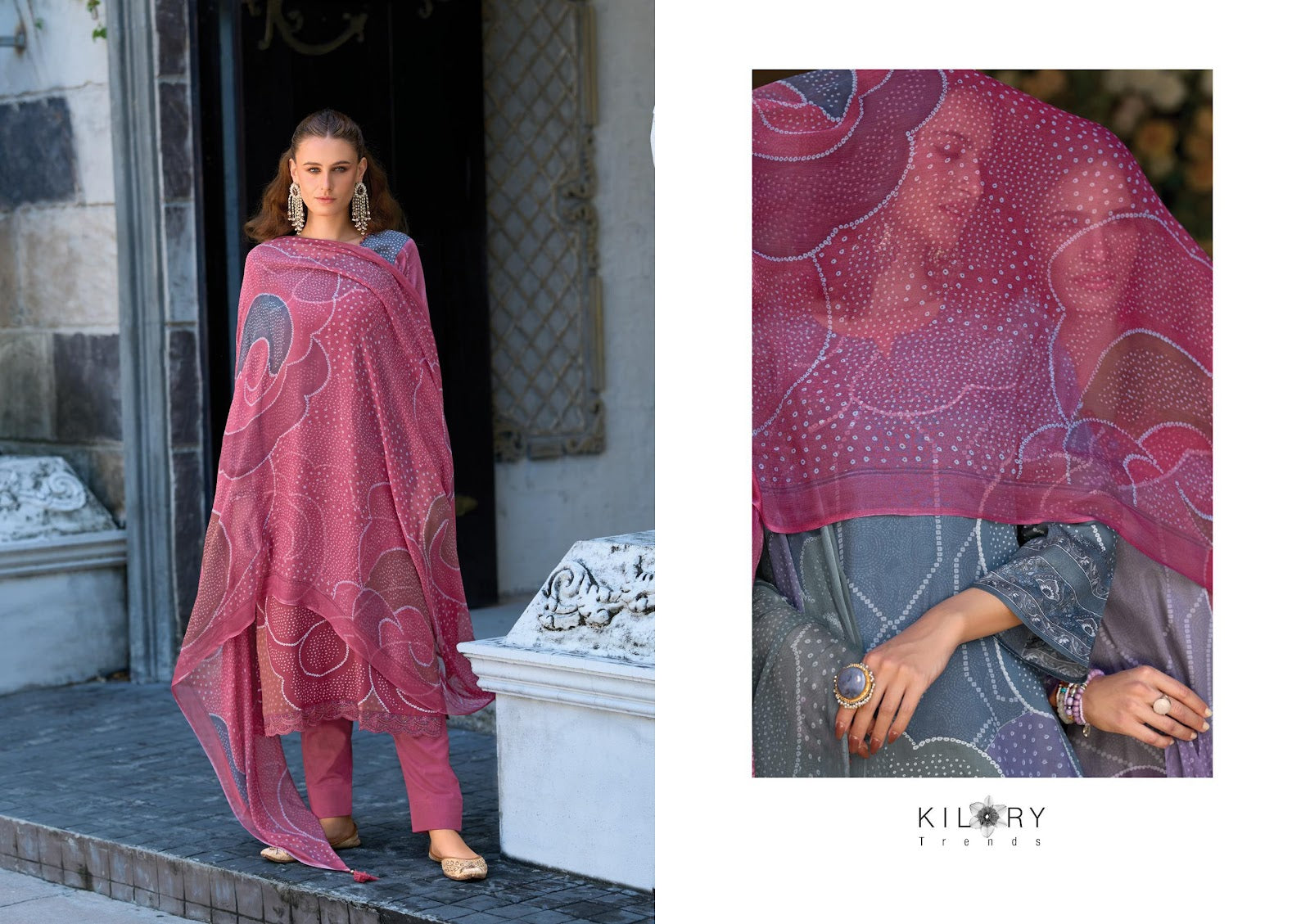 Hazel Kilory Jaam Cotton Pant Style Suits Wholesale Price