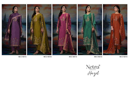 Hazel Netra Viscose Pant Style Suits Supplier India