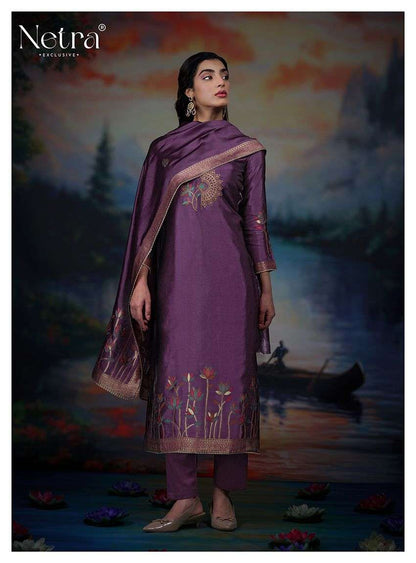 Hazel Netra Viscose Pant Style Suits Supplier India