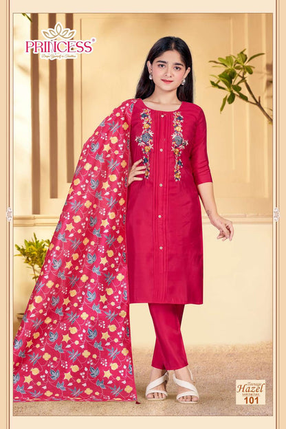 Hazel Princess Creation Roman Girls Readymade Pant Suits Wholesale Rate