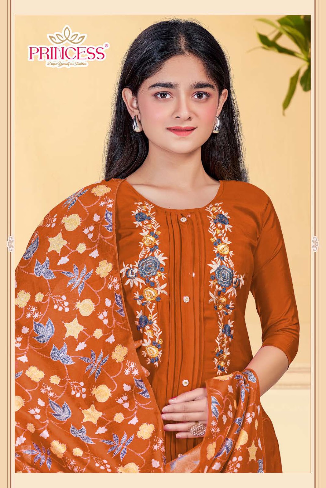 Hazel Princess Creation Roman Girls Readymade Pant Suits Wholesale Rate