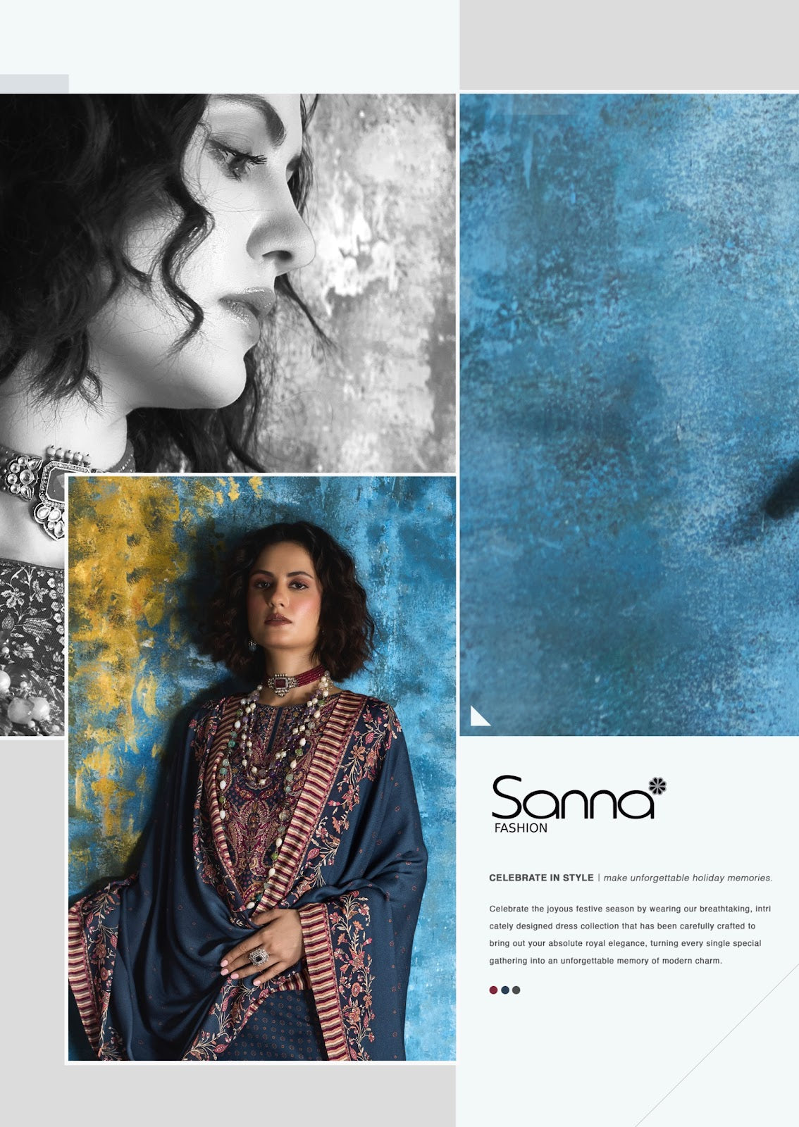 Eloisna S5377 Ganga Wool Pashmina Suits Wholesaler Gujarat