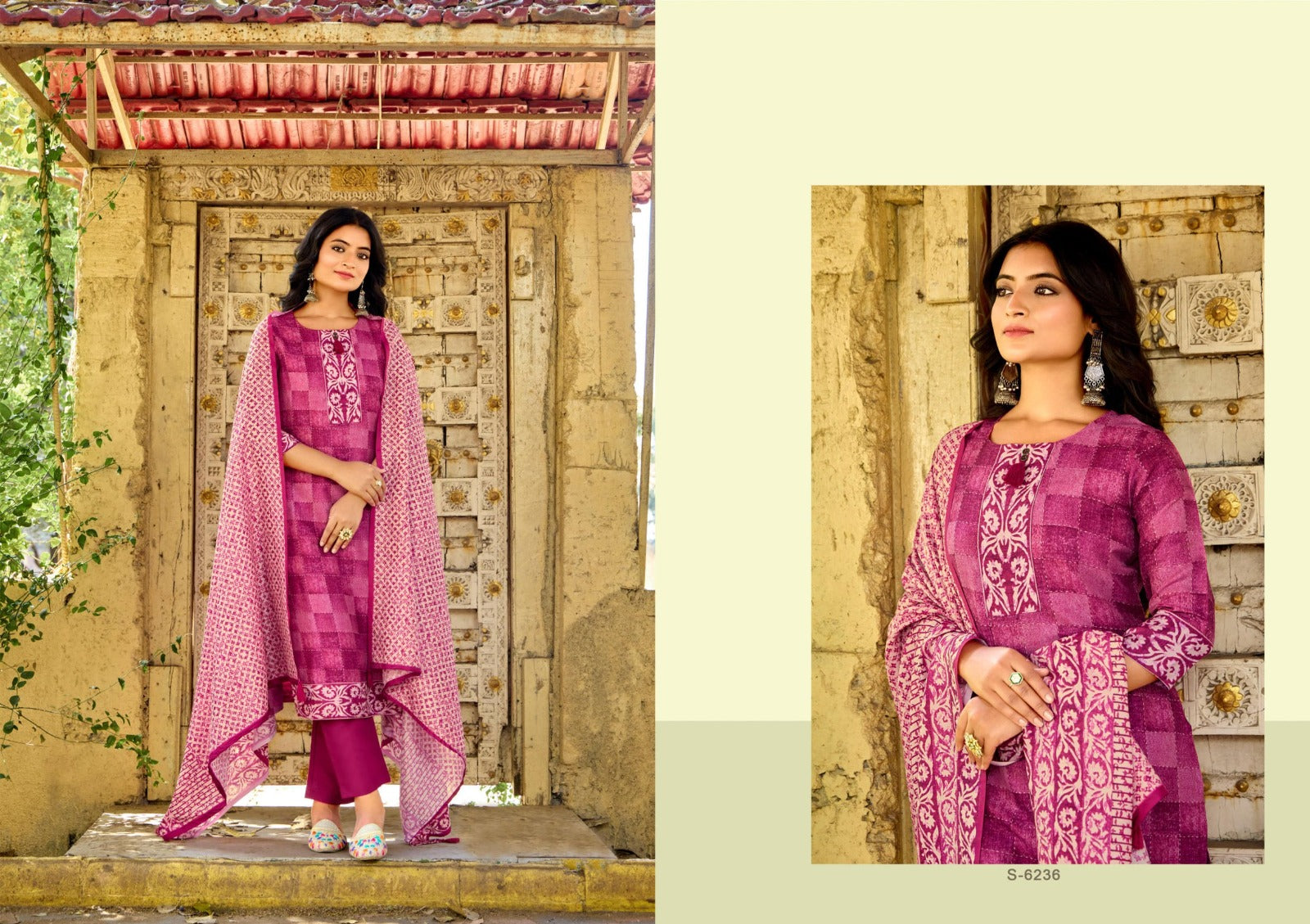 Hazel Sbs Tussar Silk Readymade Pant Style Suits Wholesaler Gujarat
