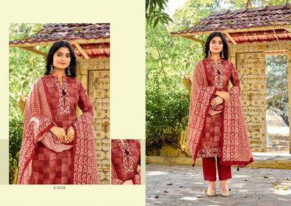 Hazel Sbs Tussar Silk Readymade Pant Style Suits Wholesaler Gujarat