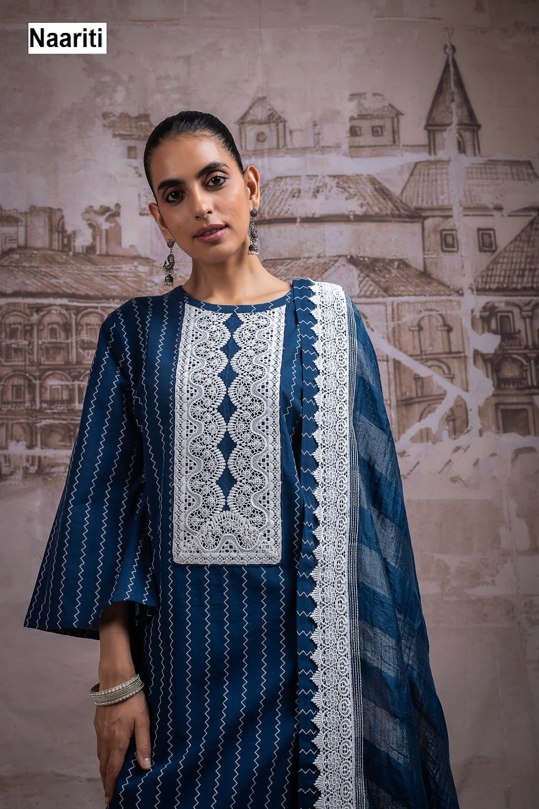 Hazkoor Naariti Handloom Pant Style Suits Exporter Ahmedabad