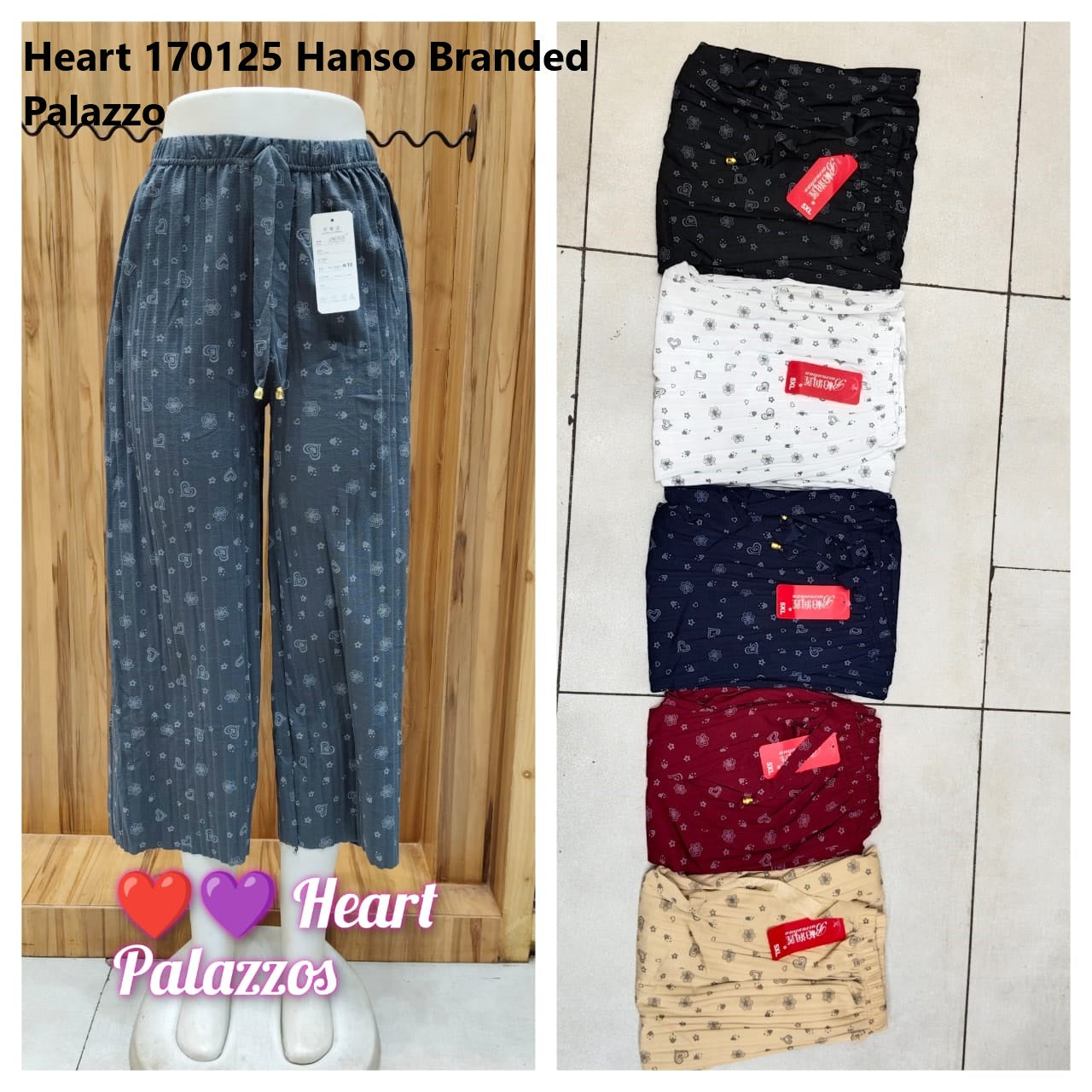 Heart 170125 Hanso Branded Palazzo Supplier Gujarat
