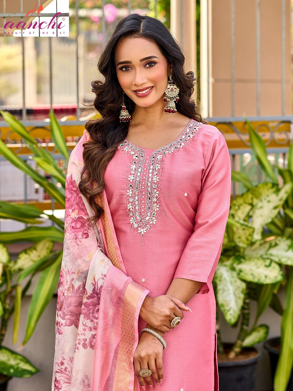 Heart Aanchi Barsana Silk Readymade Pant Style Suits Wholesaler