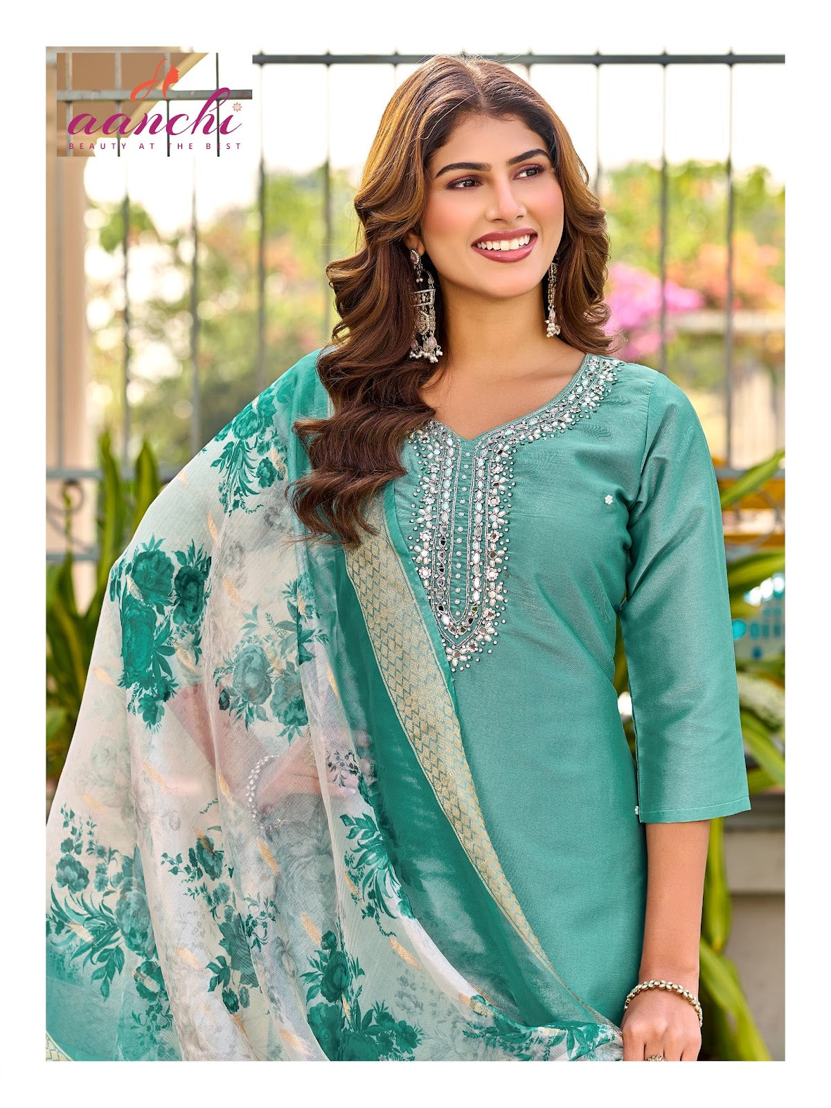 Heart Aanchi Barsana Silk Readymade Pant Style Suits Wholesaler