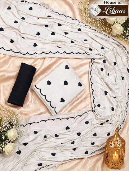 Heart Design House Of Libaas Reyon Karachi Salwar Suits Wholesaler