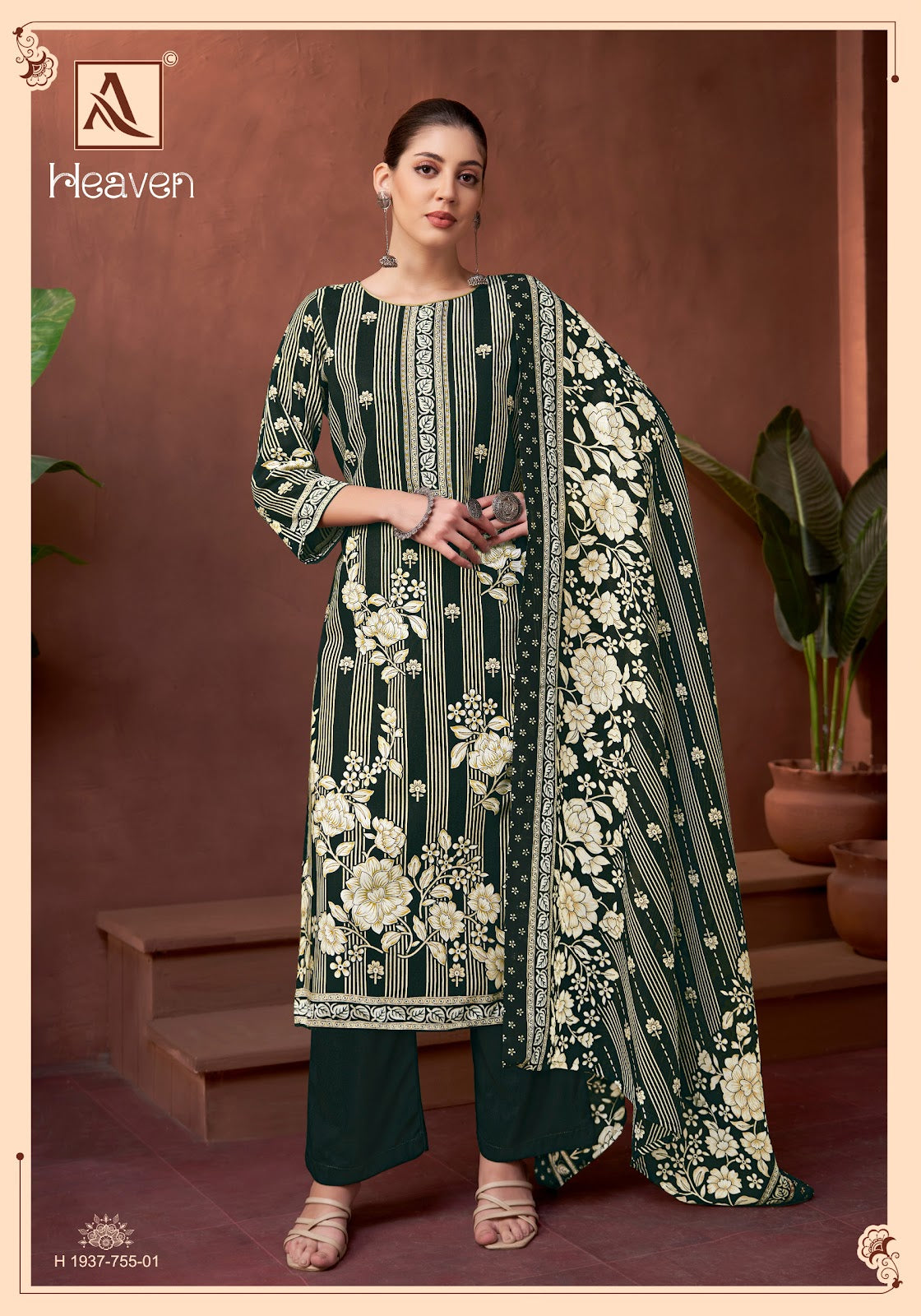 Heaven Alok Pure Zam Karachi Salwar Suits Wholesale Rate