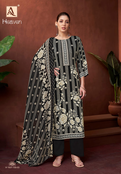Heaven Alok Pure Zam Karachi Salwar Suits Wholesale Rate