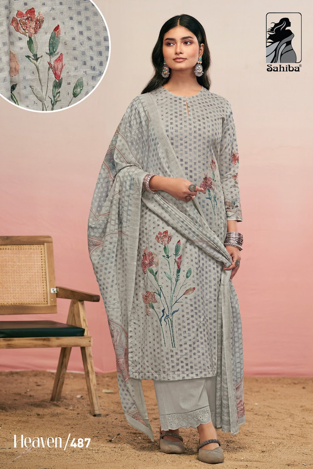 Heaven Sahiba Cotton Lawn Karachi Salwar Suits Wholesale