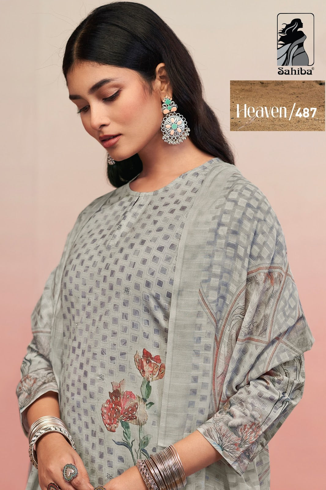 Heaven Sahiba Cotton Lawn Karachi Salwar Suits Wholesale