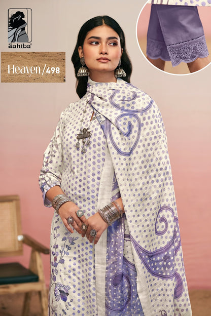 Heaven Sahiba Cotton Lawn Karachi Salwar Suits Wholesale