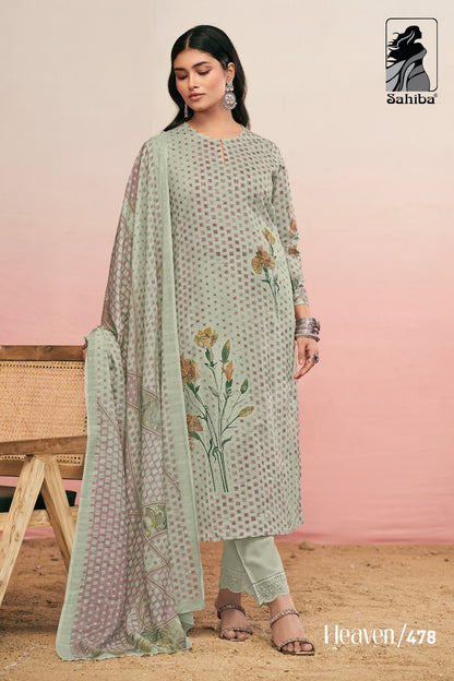 Heaven Sahiba Cotton Lawn Karachi Salwar Suits Wholesale
