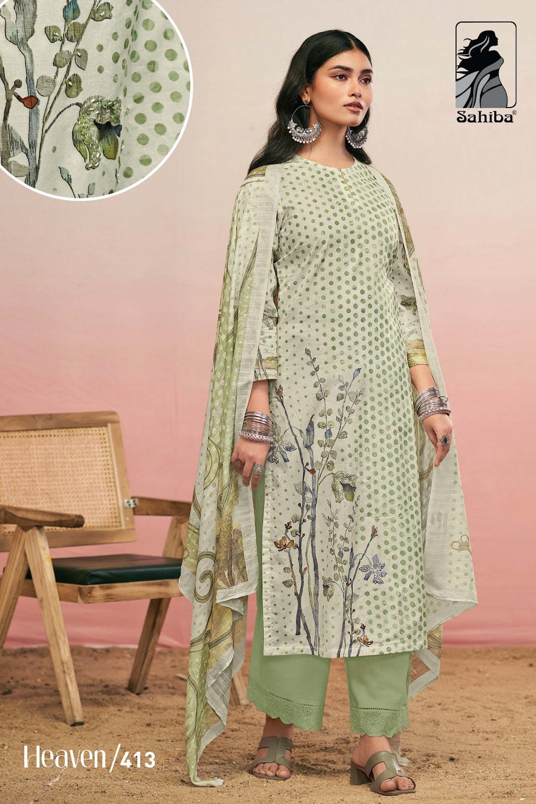 Heaven Sahiba Cotton Lawn Karachi Salwar Suits Wholesale