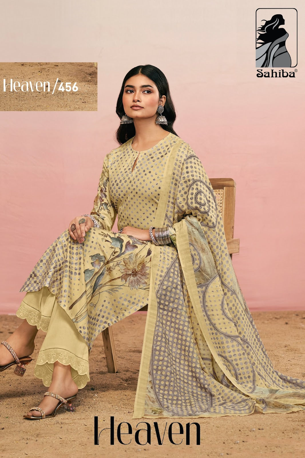 Heaven Sahiba Cotton Lawn Karachi Salwar Suits Wholesale