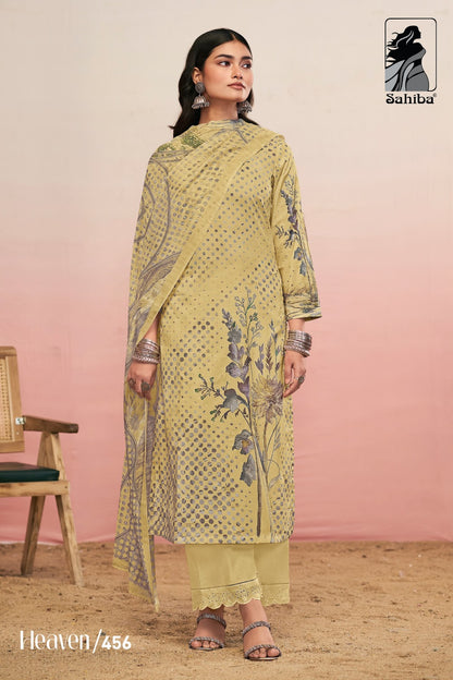 Heaven Sahiba Cotton Lawn Karachi Salwar Suits Wholesale