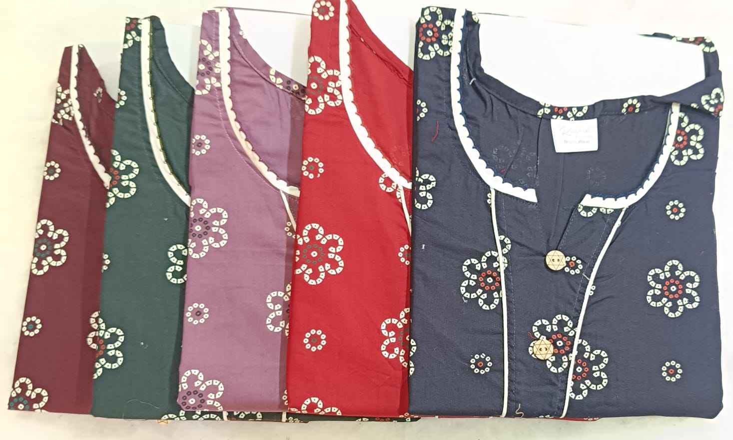 Heavy Cotton Ruchee Fashion Night Gowns Manufacturer Gujarat
