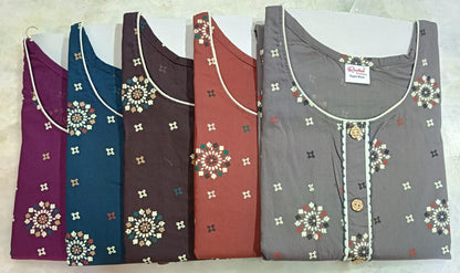 Heavy Cotton Ruchee Fashion Night Gowns Manufacturer Gujarat