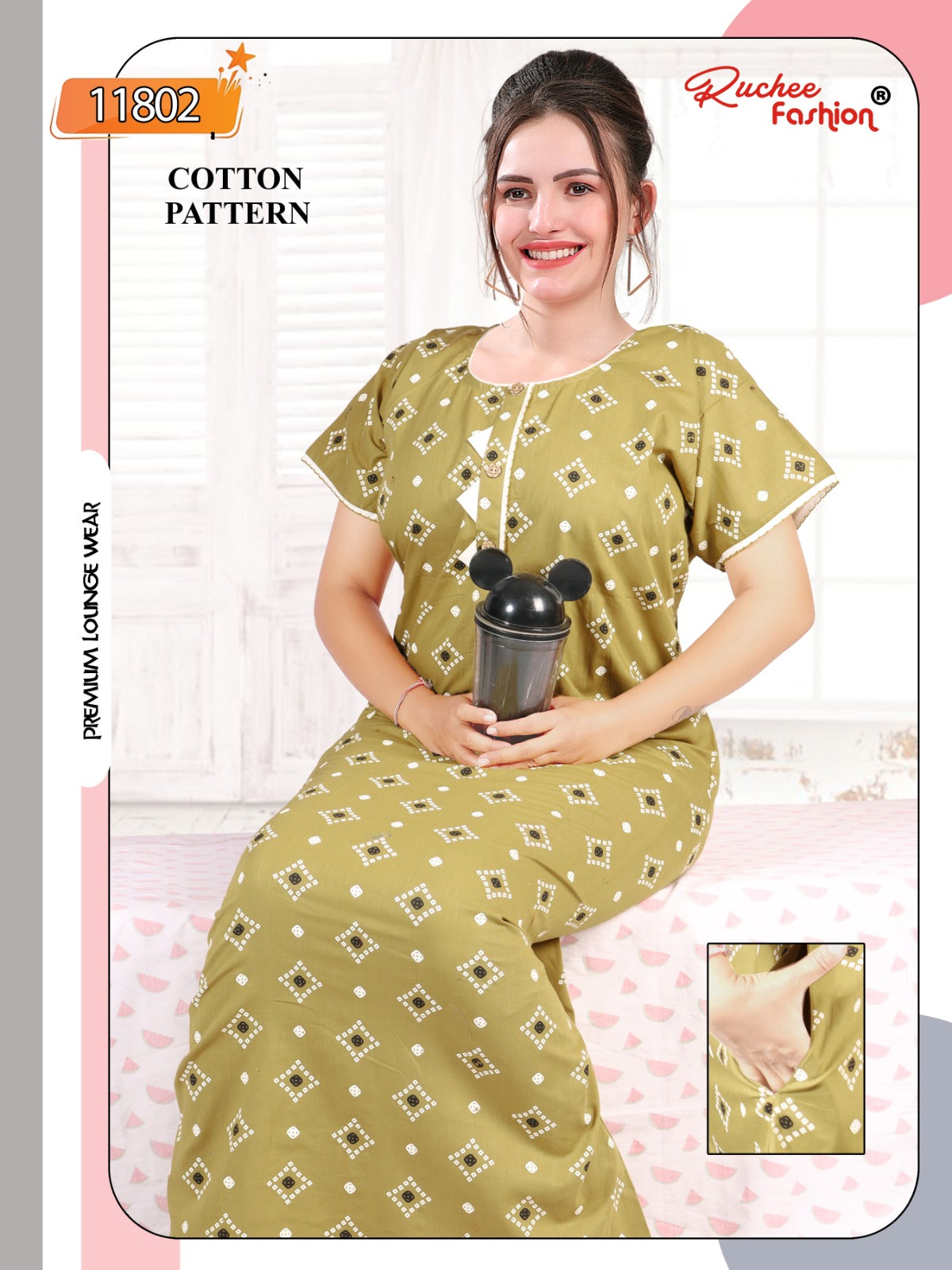 Heavy Cotton Ruchee Fashion Night Gowns Manufacturer Gujarat