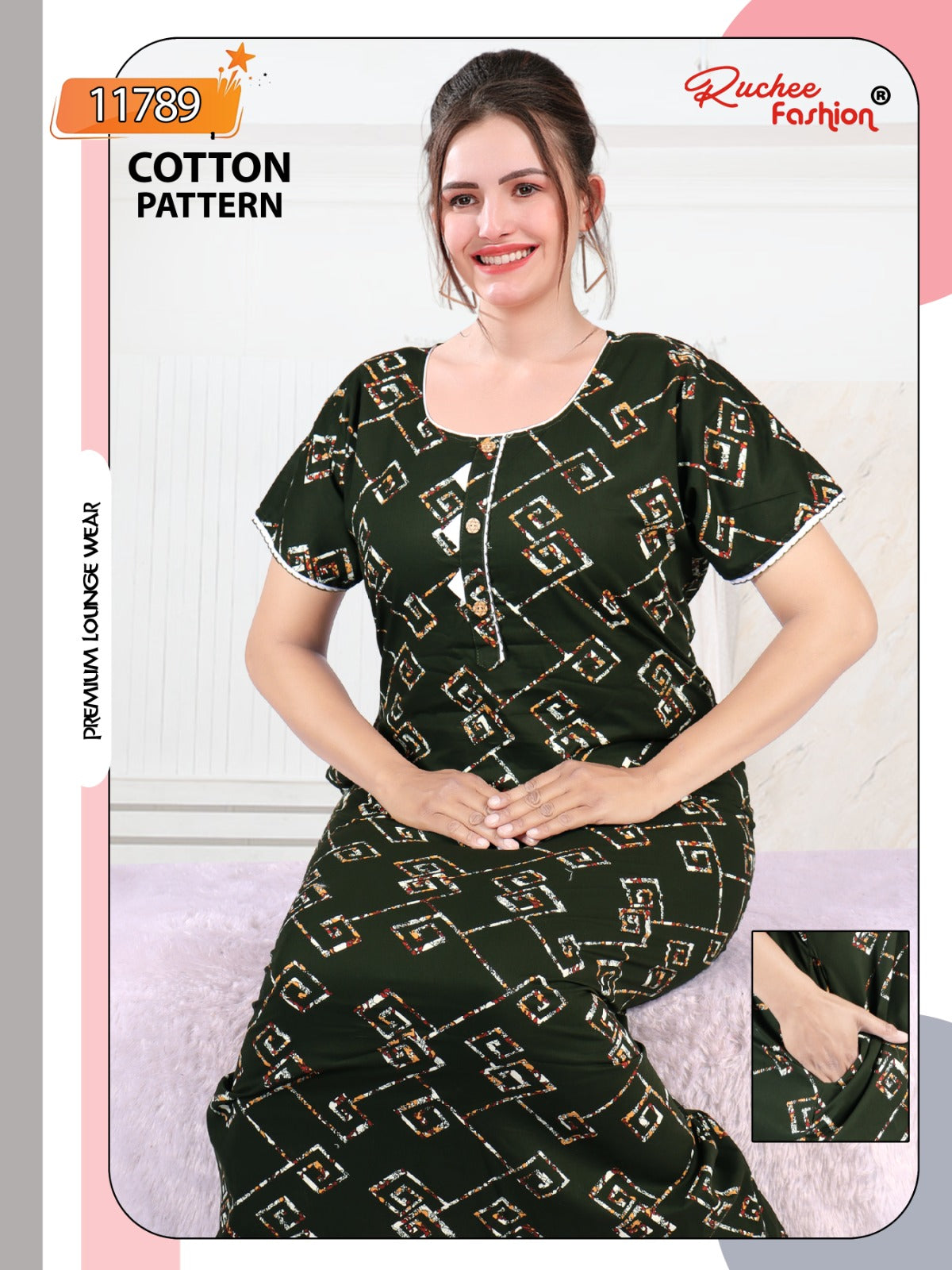 Heavy Cotton Ruchee Fashion Night Gowns Manufacturer Gujarat