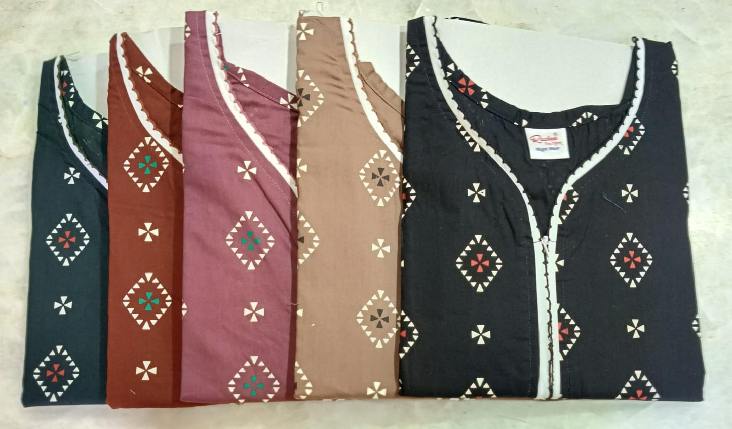 Heavy Cotton Ruchee Fashion Night Gowns Manufacturer Gujarat