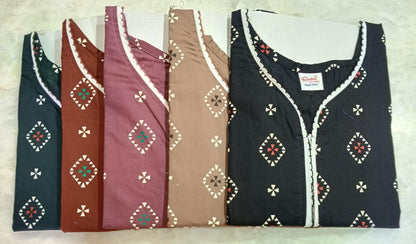 Heavy Cotton Ruchee Fashion Night Gowns Manufacturer Gujarat