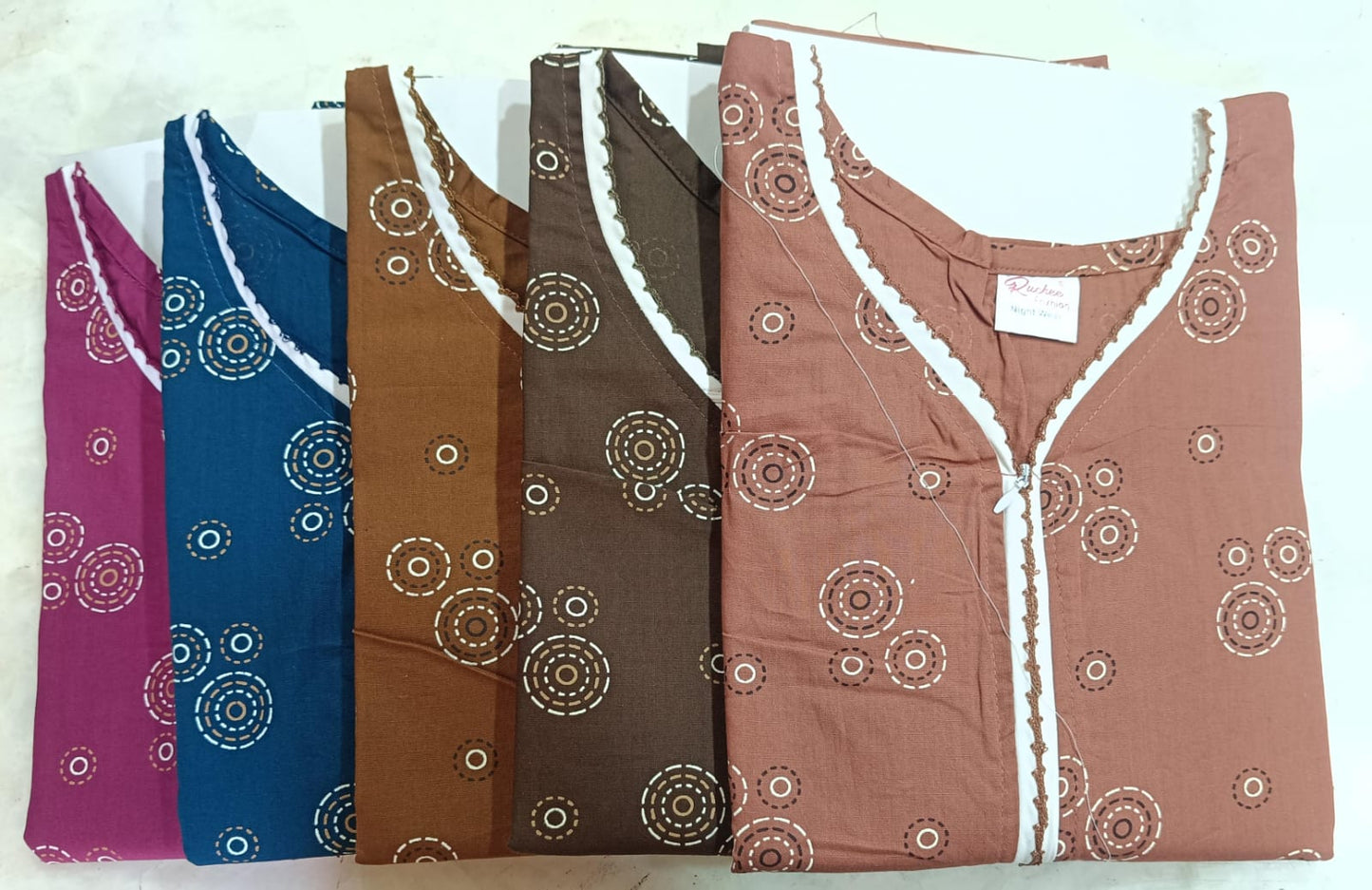 Heavy Cotton Ruchee Fashion Night Gowns Manufacturer Gujarat