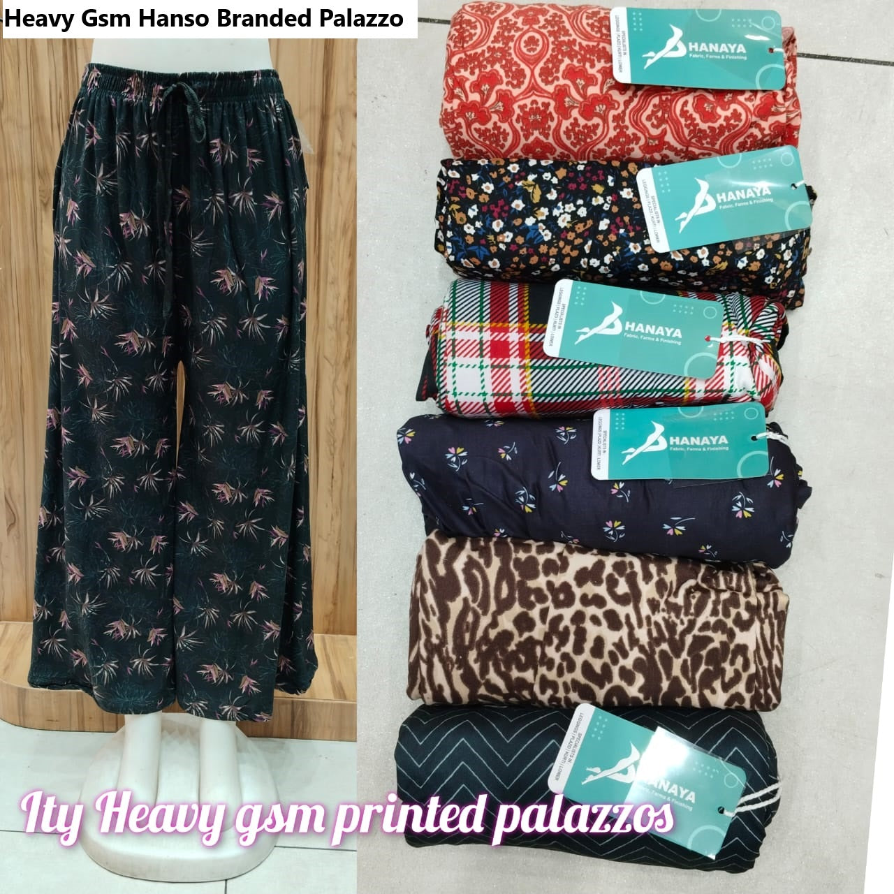 Heavy Gsm Hanso Branded Palazzo Supplier Gujarat