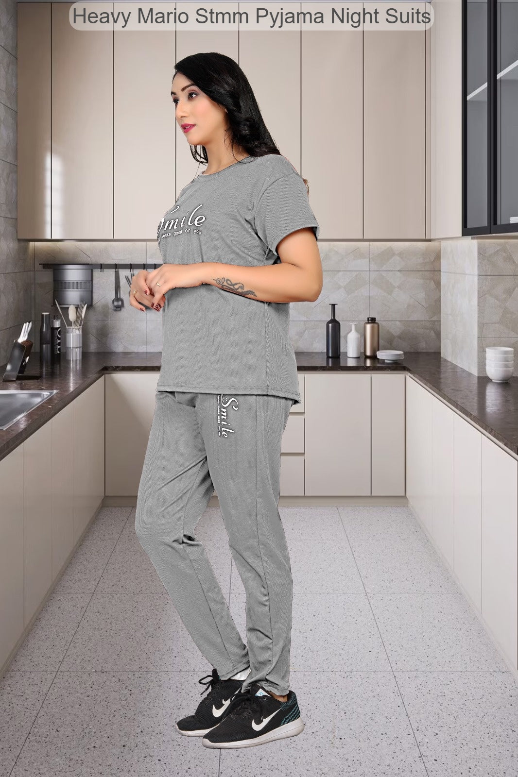 Heavy Mario Stmm Lycra Pyjama Night Suits Wholesaler