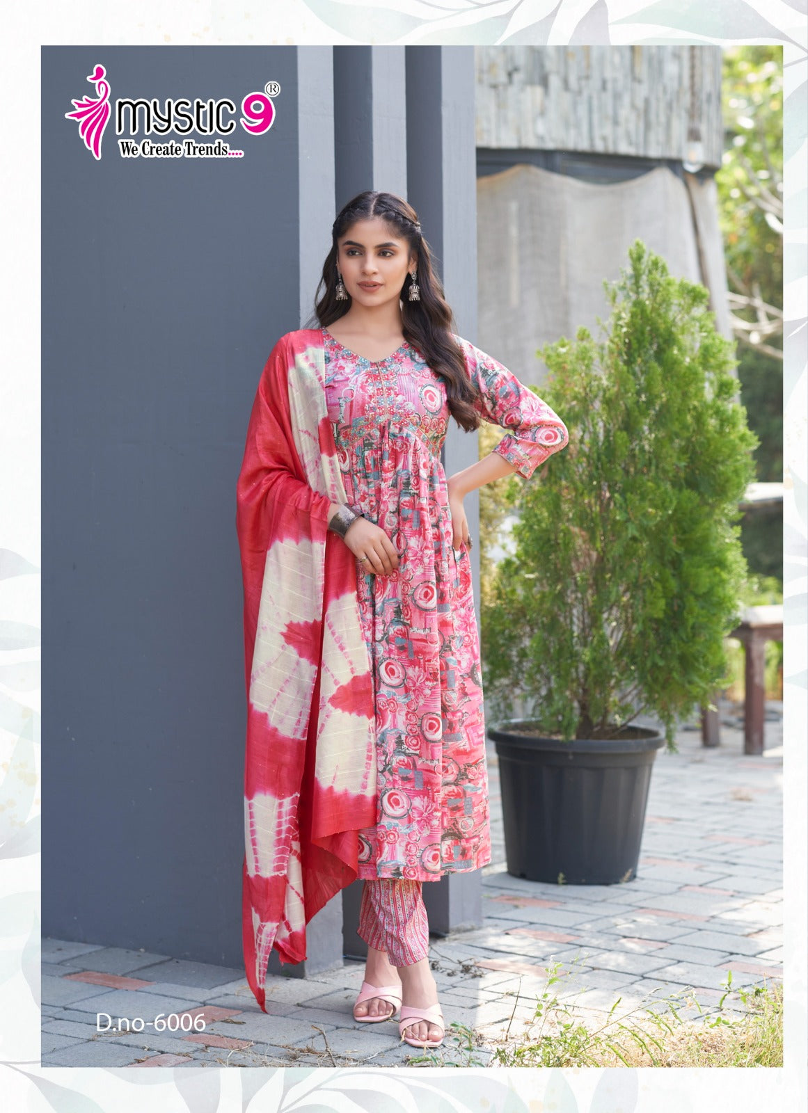 Heena Vol 6 Mystic 9 Rayon Capsule Readymade Pant Style Suits Wholesale Price