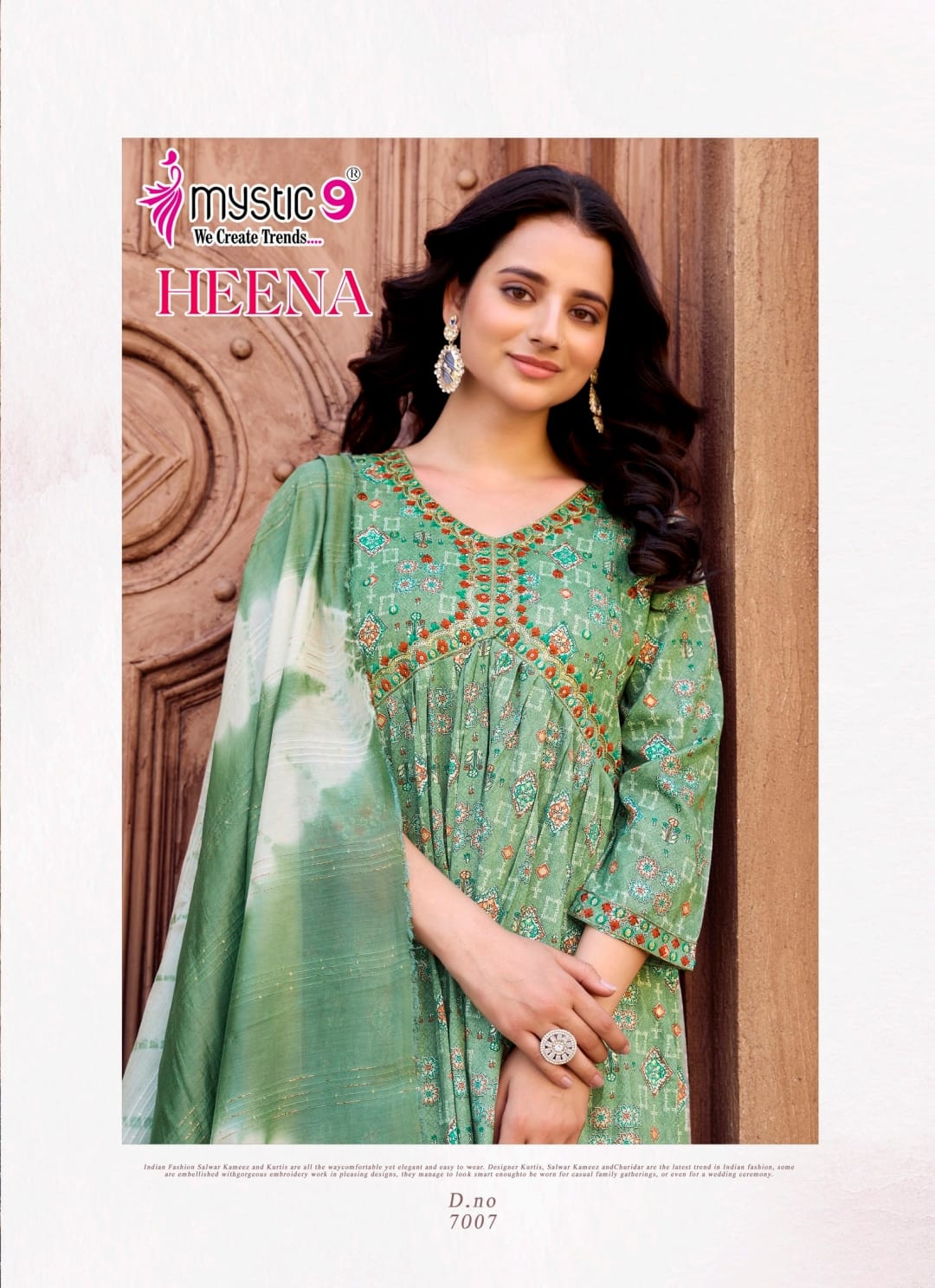 Heena Vol 7 Mystic 9 Rayon Readymade Pant Style Suits Manufacturer