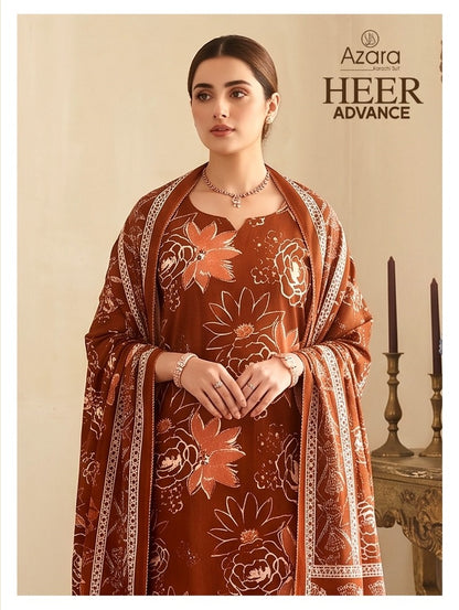 Heer Advance Radhika Fashion Azara Jam Cotton Karachi Salwar Suits Exporter India