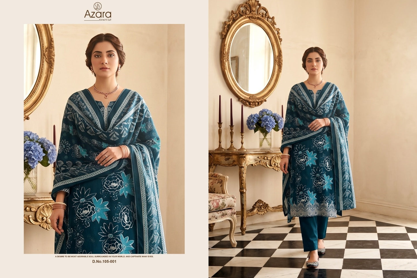 Heer Advance Radhika Fashion Azara Jam Cotton Karachi Salwar Suits Exporter India