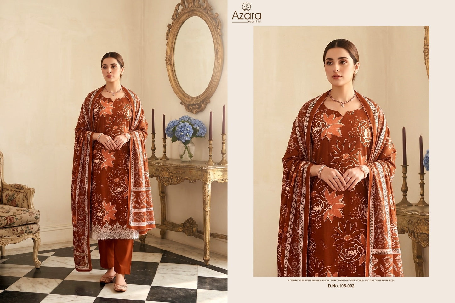 Heer Advance Radhika Fashion Azara Jam Cotton Karachi Salwar Suits Exporter India