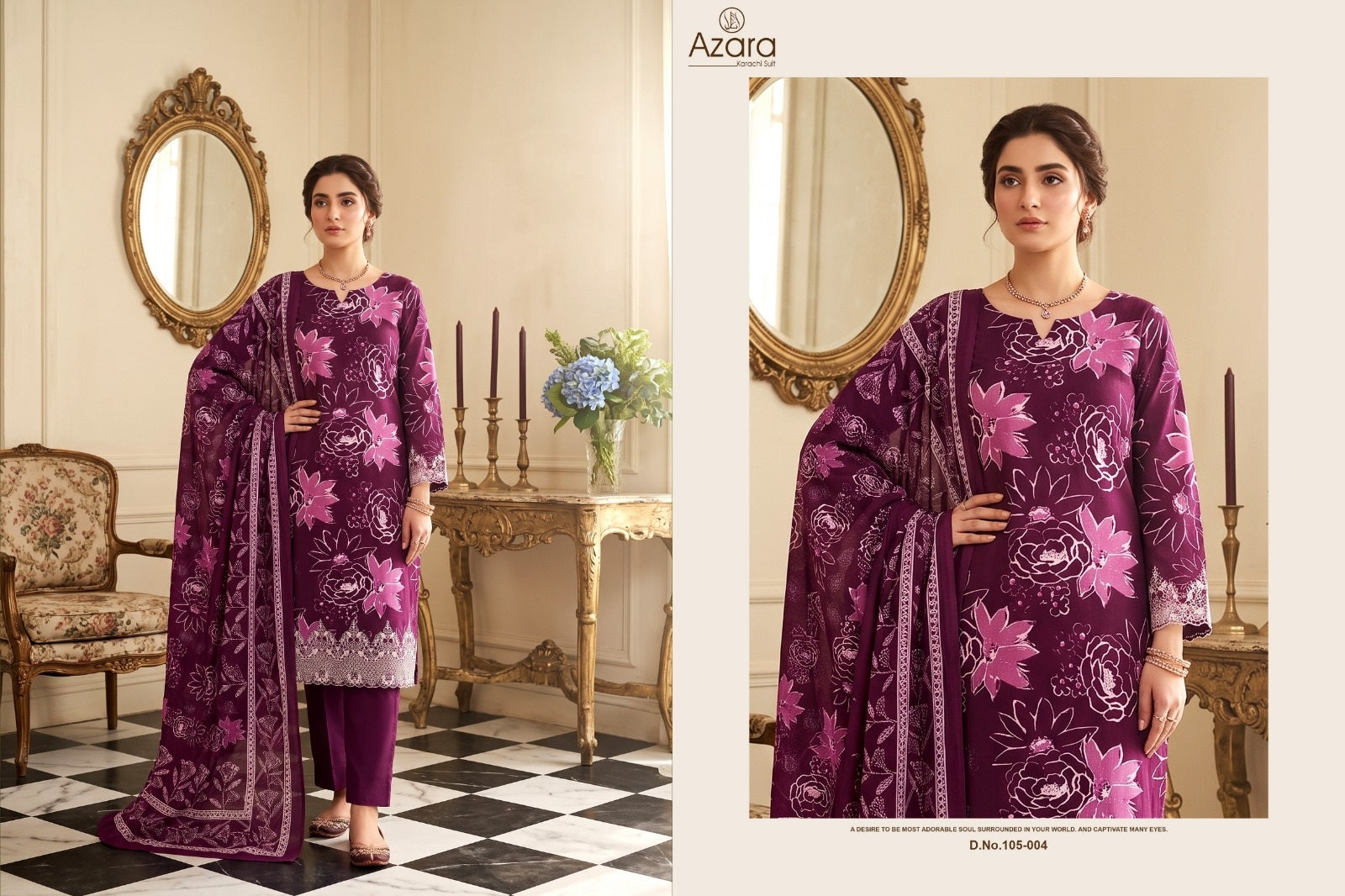 Heer Advance Radhika Fashion Azara Jam Cotton Karachi Salwar Suits Exporter India