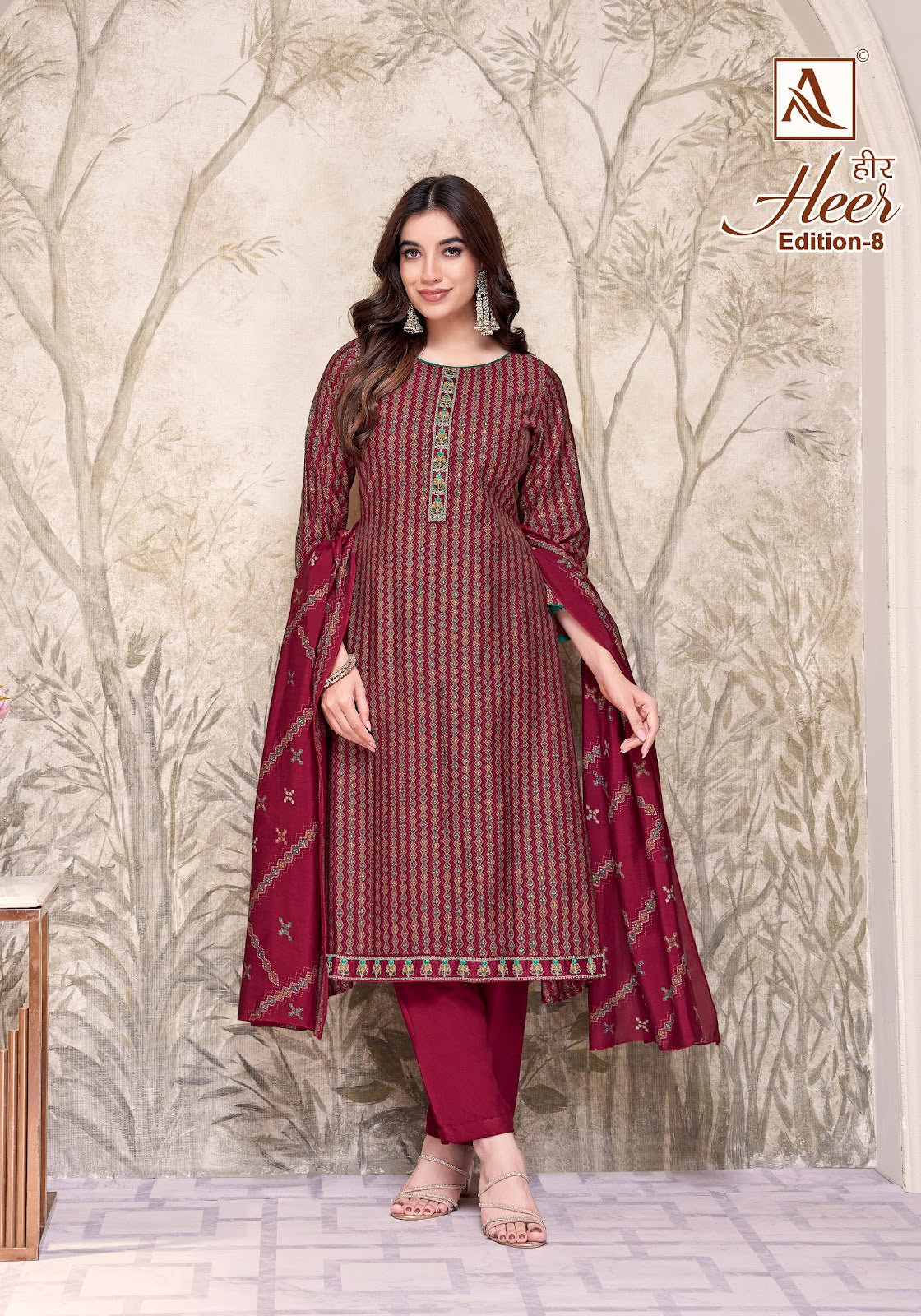 Heer Edition 8 Alok Modal Karachi Salwar Suits Wholesaler Gujarat