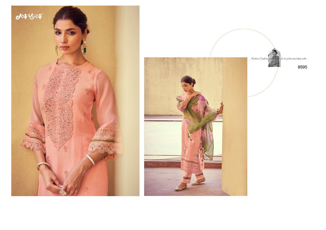 Heer Jay Vijay Organza Pant Style Suits Manufacturer India