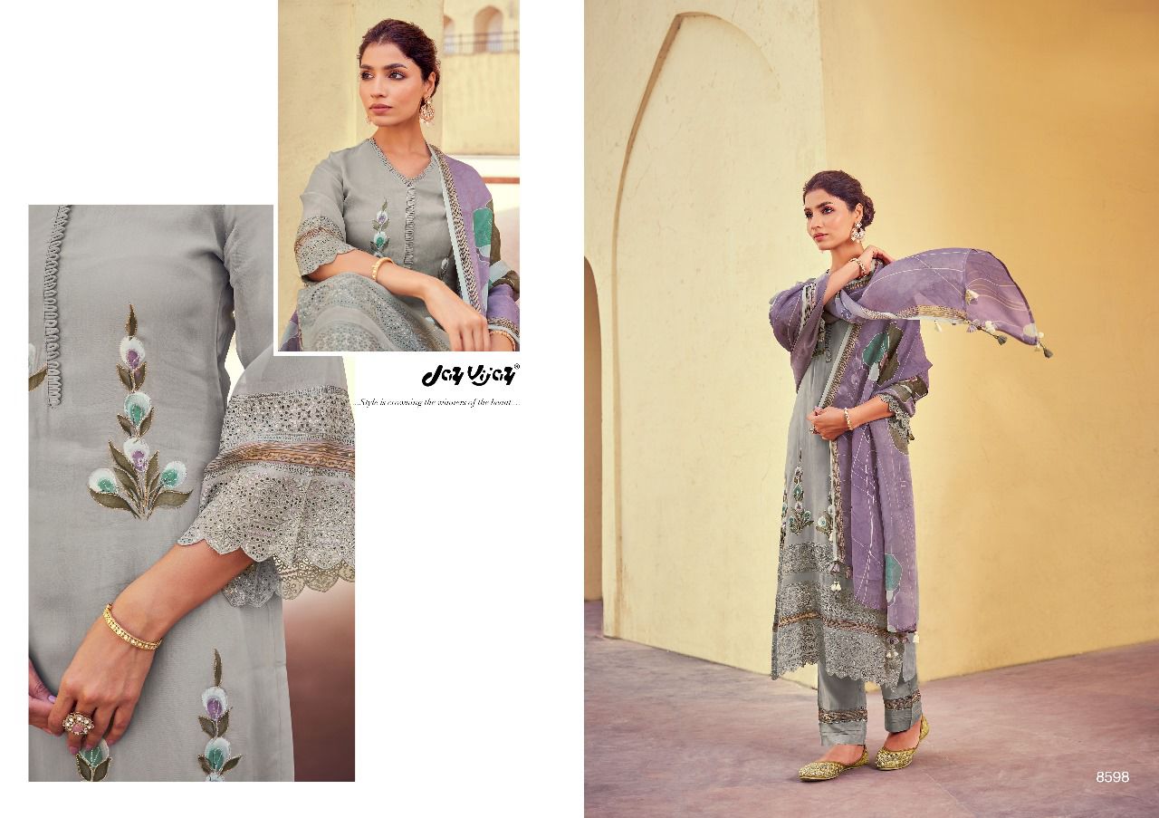 Heer Jay Vijay Organza Pant Style Suits Manufacturer India