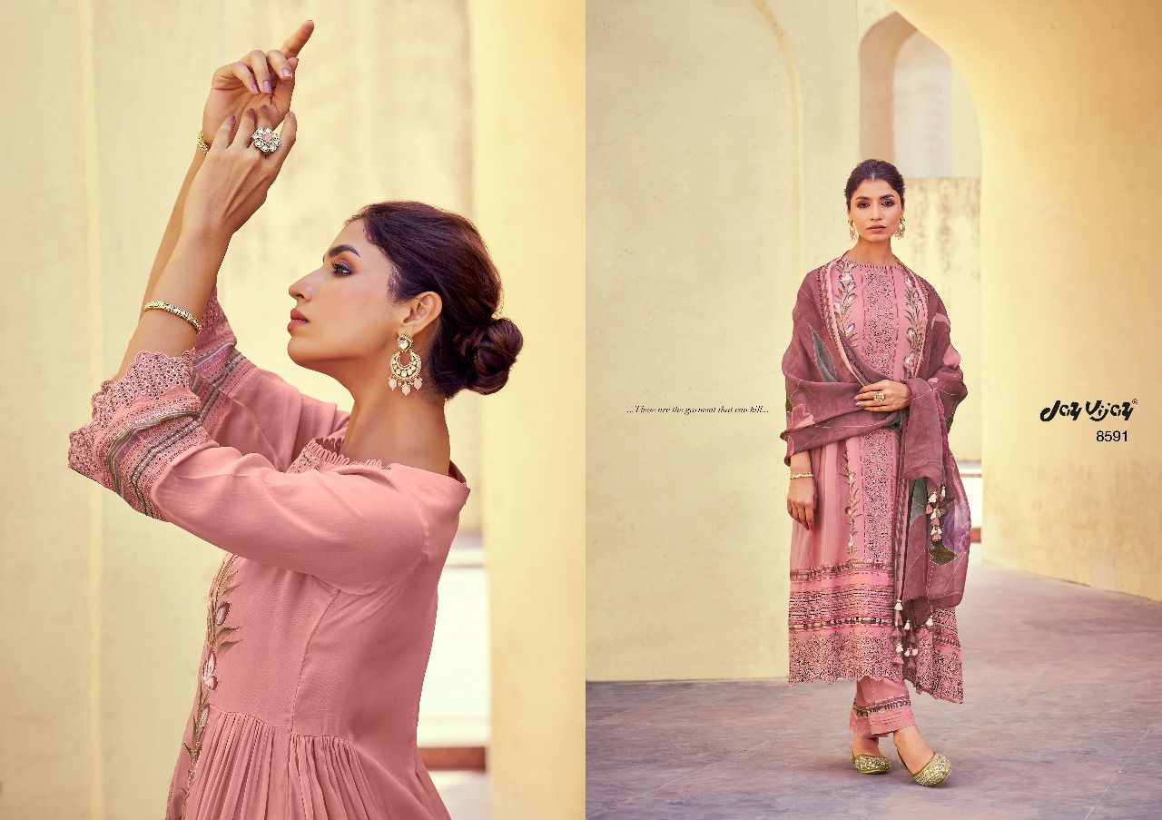 Heer Jay Vijay Organza Pant Style Suits Manufacturer India