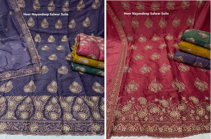Heer Nayandeep Crush Salwar Suits Supplier Gujarat